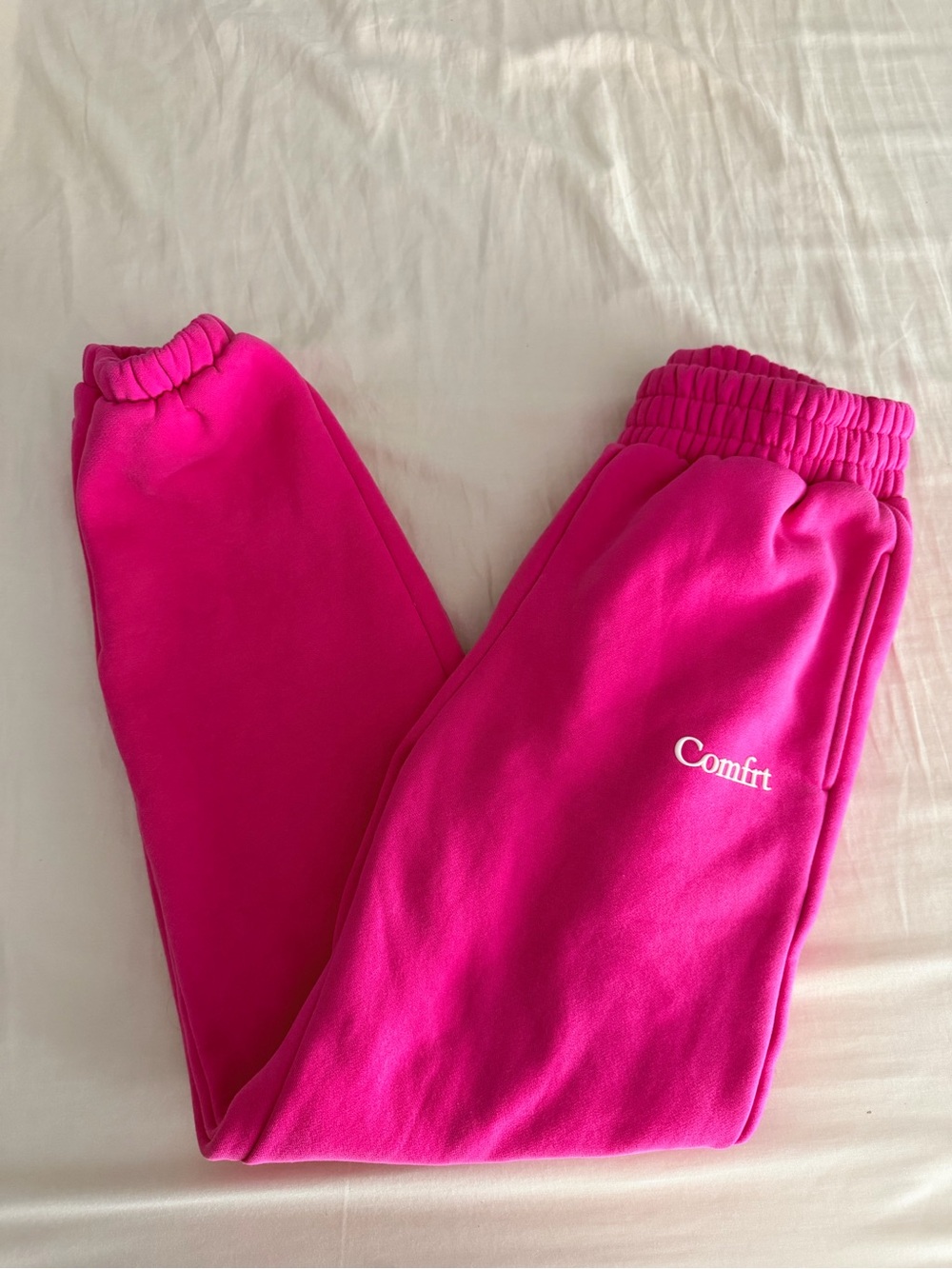 Comfrt hot pink sweatpant joggers small